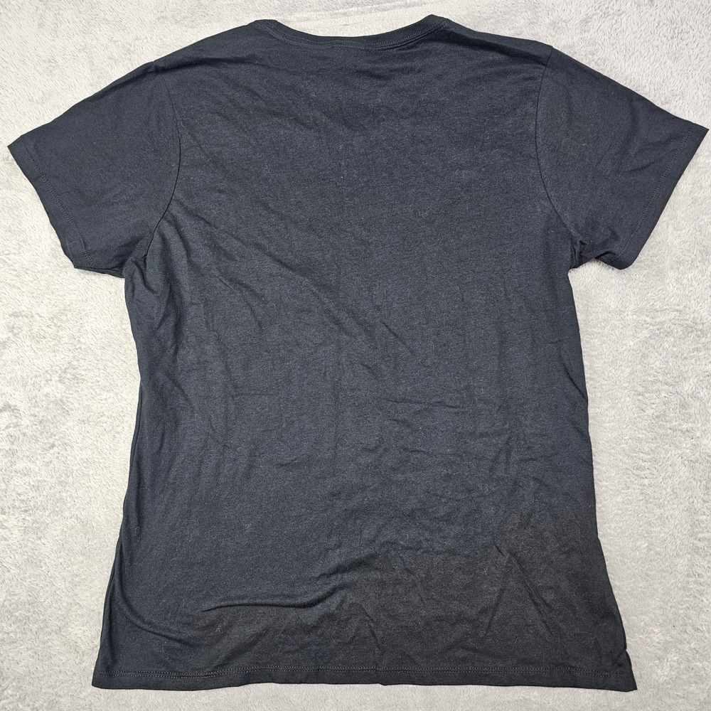 Coffee Crochet Tee 🧶 Women's Large* Black Cotton Cozy Crafter Yarn Lover READ‎ - Picture 2 of 5
